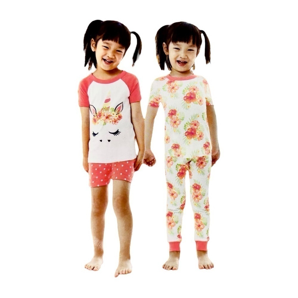 Member's Mark Girl's 4-Piece Snug Fit Mix-N-Match Favorite Pajamas Set - Picture 4 of 10